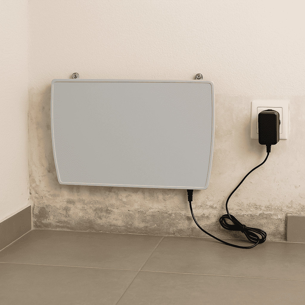 ATE kabelgebundenes Gerät mit Netzteil zur Wandtrocknung und Bekämpfung aufsteigender Feuchtigkeit