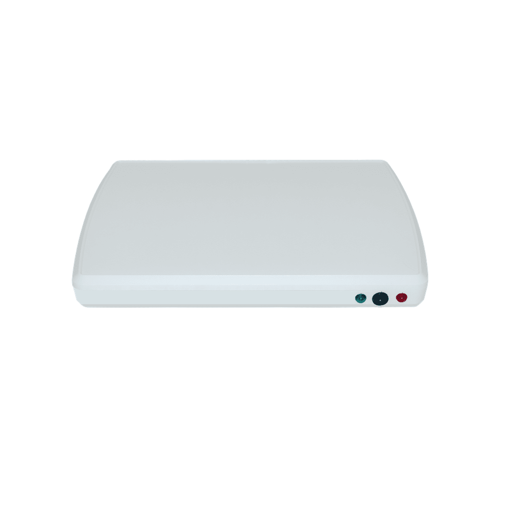 ATE-Gerät von oben mit LED-Anzeigen zur Bekämpfung von Wandfeuchtigkeit durch Elektro-Osmose